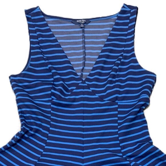 $5 ADD ON ITEM Peter Som for DesigNation Empire sleeveless striped Dress - Picture 9 of 14